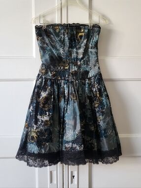 Betsey Johnson | Dresses | Betseyjohnson Blue Polka Dot Cocktail Seen On  Glee | Poshmark